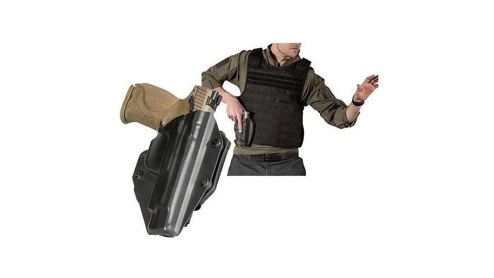 Alien Gear Holsters Cloak Mod MOLLE Holster, FN High Power, Right, Black, One size, 193858373492