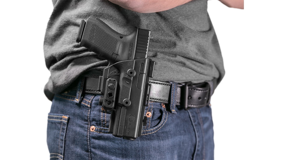 Alien Gear Holsters ShapeShift 4.0 OWB Paddle Holster, Left Hand,Springfield XDs 3.3, Black, SSPA-0203-LH-R-15