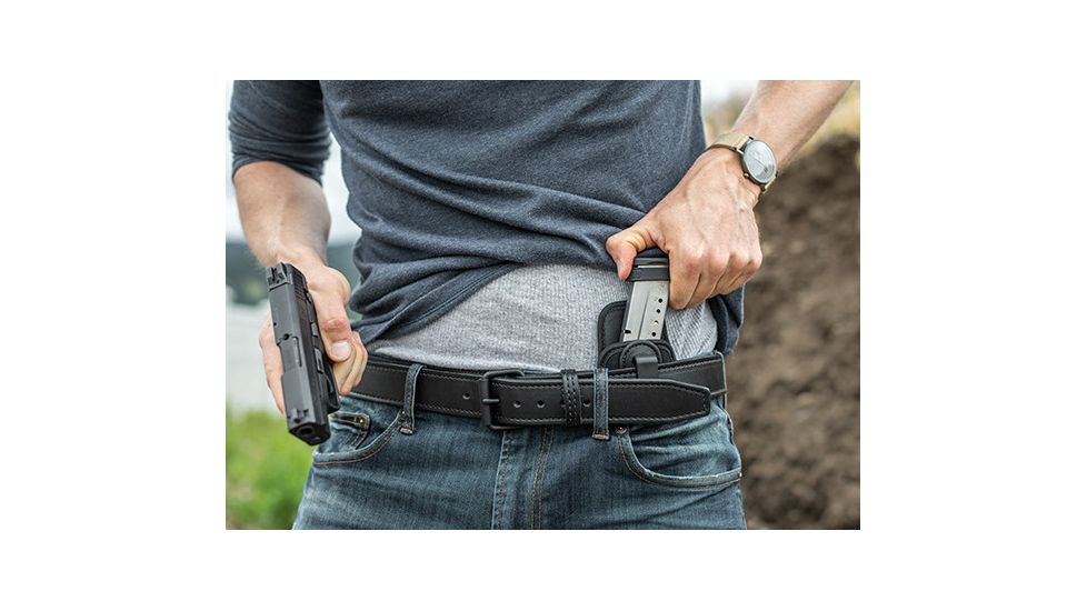 Alien Gear Holsters Grip Tuck Mag Holster, Double Stack, Long, Black, GM-DS-L-D