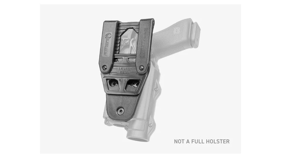 Alien Gear Holsters Mid Ride Rapid Force Belt Slide Expansion w/ Standard Strap Standard Buckle w/Bag Packaging, Matte Black, RBS-M-BK-S-LK-B