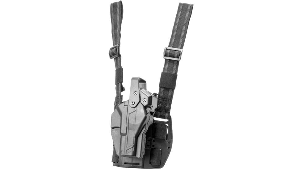 Alien Gear Holsters Rapid Force Drop Leg Lvl III XL Optic w QDS, Glock 17/31/47/22 Gen 1-4, Right, Black, Matte, One size, 193858376219