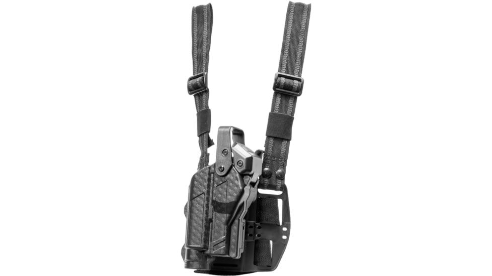 Alien Gear Holsters Rapid Force Drop Leg Lvl III Light Bearing XL Optic , Glock 17/31/47/22 Gen 1-4, Left, Black, Basketweave, One size, 193858376004
