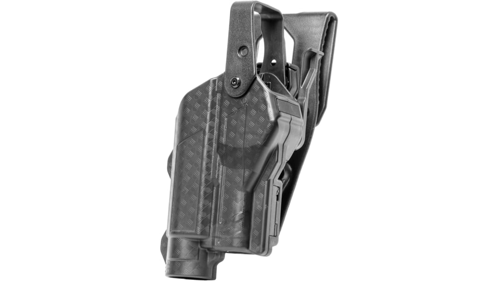 Alien Gear Holsters Rapid Force Duty Holster Low Ride Belt Slide Level III Light Bearing w QDS, M&amp;P9/40/M2.0 4-4.25in, Right, Black, Basketweave, One size, 193858358581