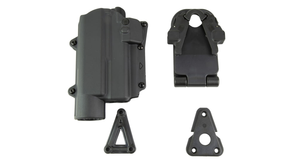 Alien Gear Holsters Rapid Force Level II Polymer OWB Holster, Right Hand, w/ Large Light, Black, AG-R2-B-0057-BK-RH-LL-A0-C