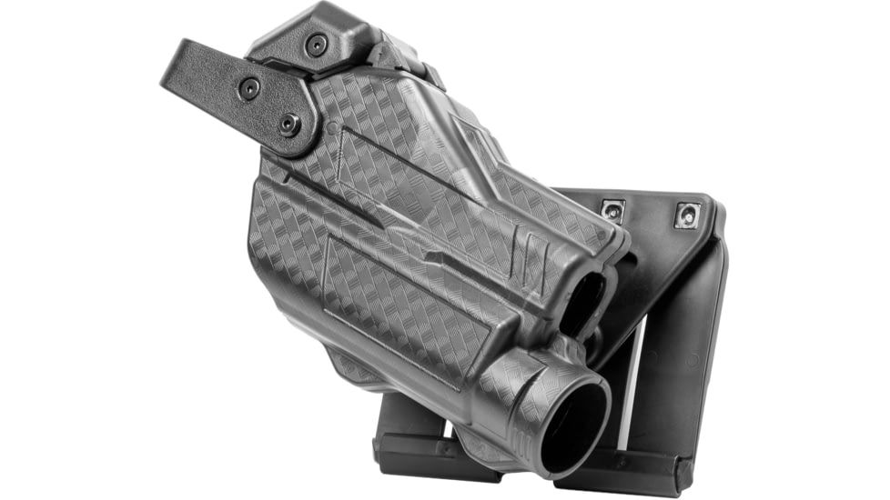 Alien Gear Holsters Rapid Force MOLLE Holster Lvl III Light Bearing XL Optic w QDS, M&amp;P9/40/M2.0 4.25in, Left, Black, Basketweave, One size, 193858377957