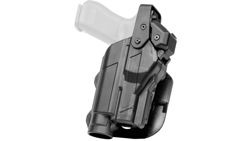 Alien Gear Holsters Rapid Force Paddle Holster Lvl III XL Optic w QDS, M&amp;P9/40/M2.0 4.25in, Right, Black, Matte, One size, 193858463810