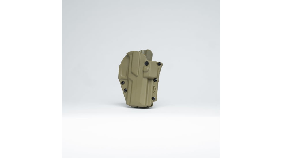 Alien Gear Holsters Rapid Force Polymer Level II OWB Paddle Holster, Sig P320 Full Size 9mm/.40 cal/M17/XFull, Sig P320 Compact/Carry 9 mm/.40 cal/M18/XCarry, Right Hand, Tan, Large Light, R2-P-0691-TN-RH-LL-A0-B