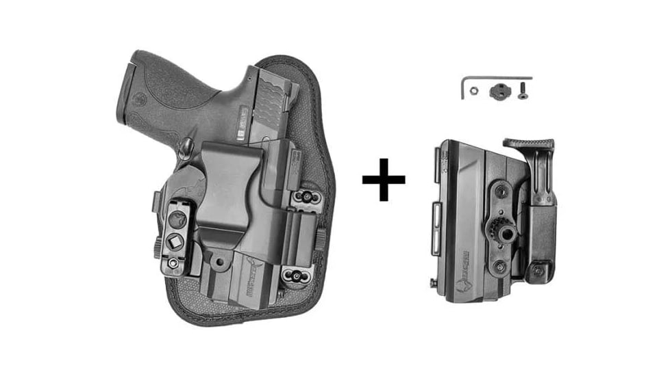 Alien Gear Holsters ShapeShift Ankle Holster, Glock 43/43X, Right, Black, Black, One size, 193858359175