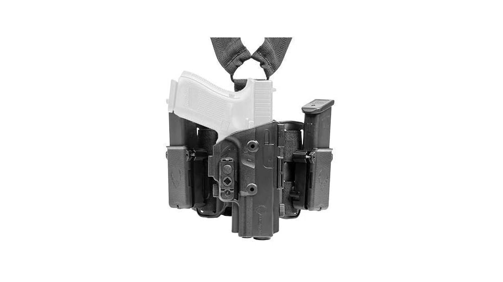 Alien Gear Holsters ShapeShift Drop Leg Holster, Sig P320/M17, Right, Black, One size, 193858373508