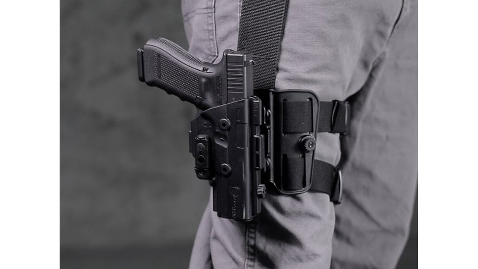 Alien Gear Holsters ShapeShift Drop Leg Holster, Right Hand, S&amp;W Shield 9, Black SSDL-0404-RH