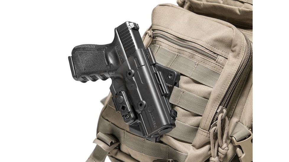 Alien Gear Holsters ShapeShift Molle OWB Holster, Right Handed, S&amp;W M&amp;P40 4.25 inch barrel, Black SSMH-0395-RH