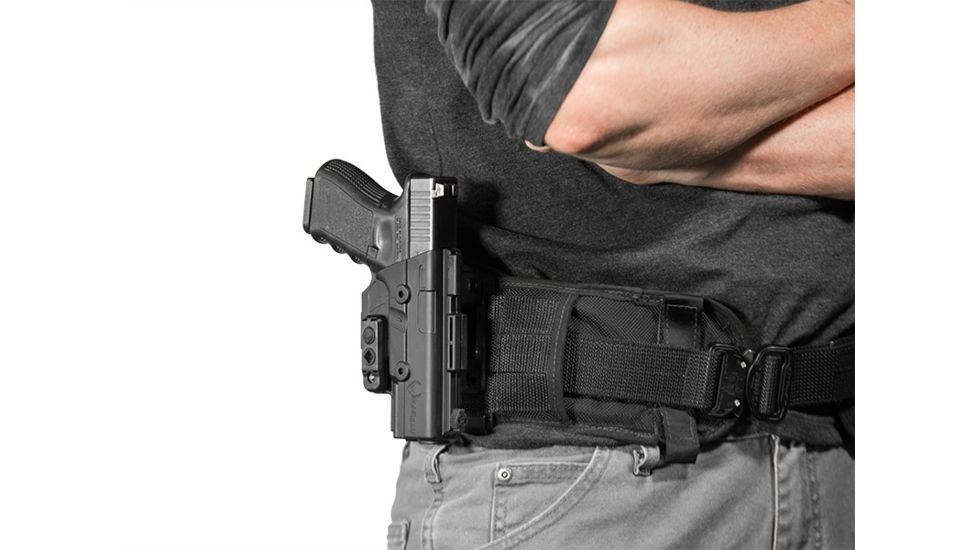 Alien Gear Holsters ShapeShift Molle OWB Holster, Right Handed, S&amp;W M&amp;P40 4.25 inch barrel, Black SSMH-0395-RH