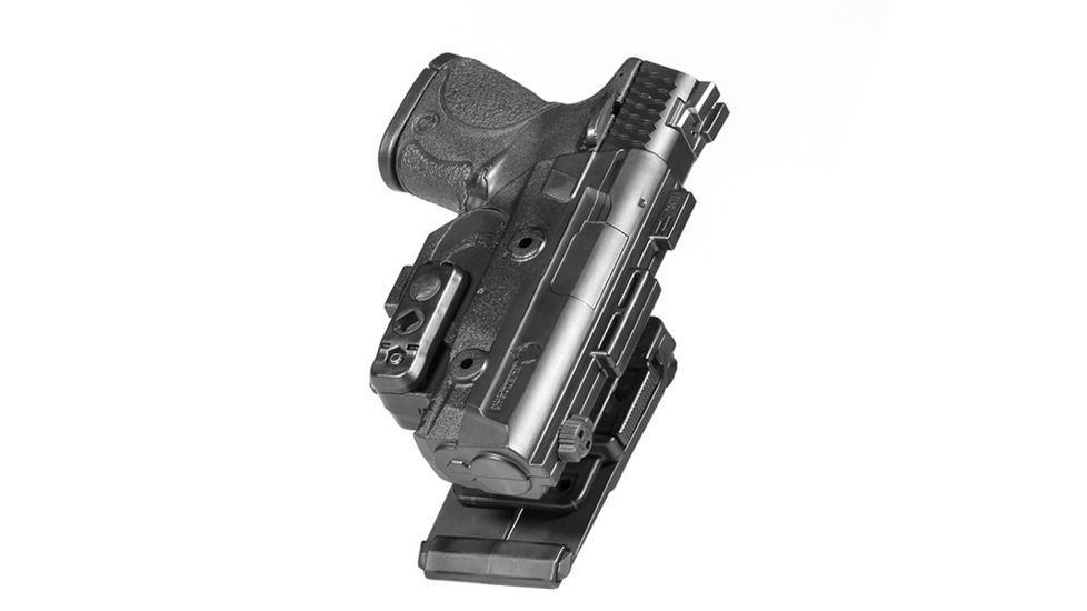 Alien Gear Holsters ShapeShift Molle OWB Holster, Right Handed, S&amp;W M&amp;P40 4.25 inch barrel, Black SSMH-0395-RH
