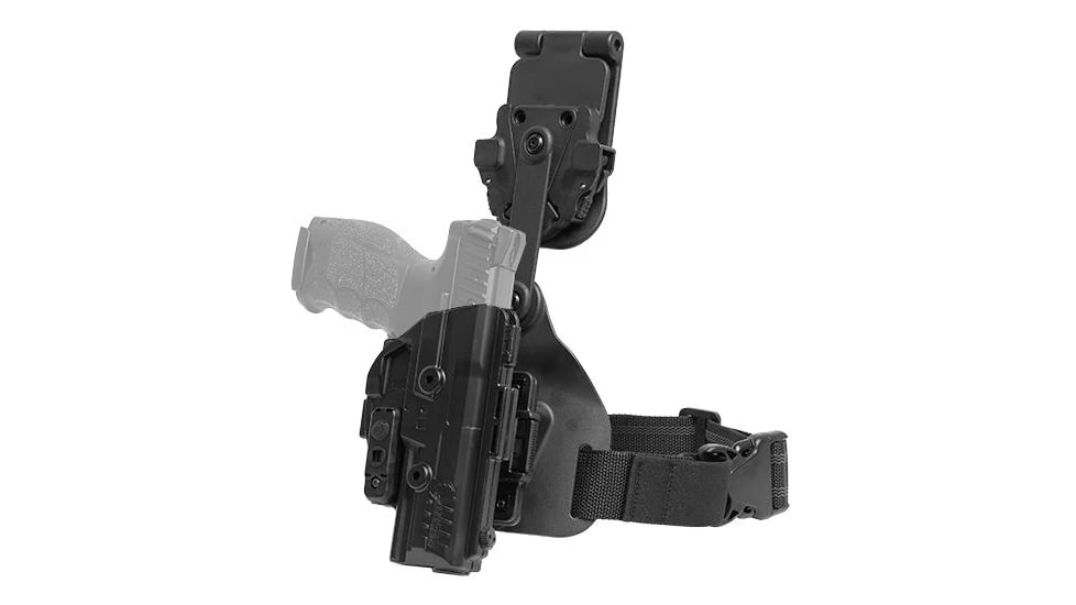 Alien Gear Holsters ShapeShift Swivel Drop Leg Holster, 1911, Colt, Springfield, Right Hand, Black, SSSD-0007-RH-D