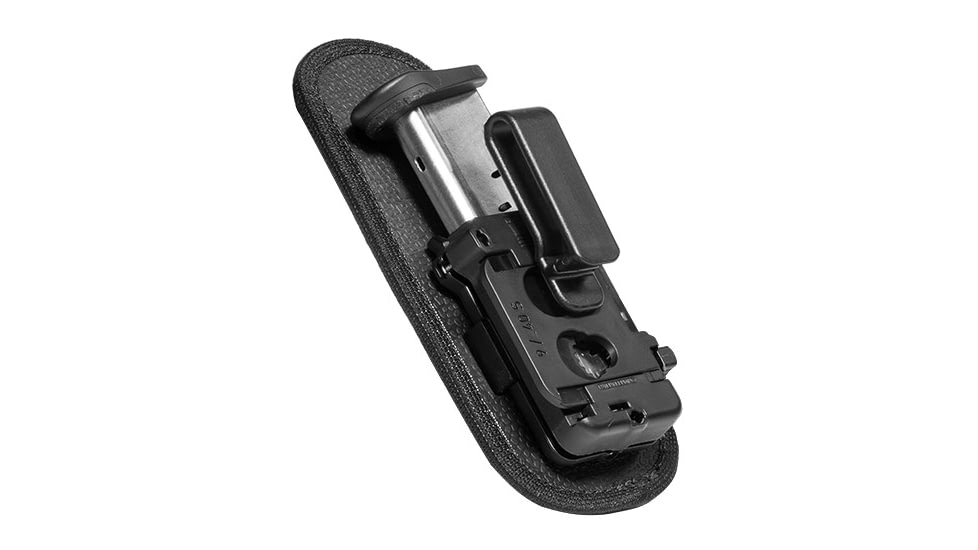 Alien Gear Holsters Single Mag Carrier, 9 mm/.40 Smith &amp; Wesson, Double Stack, Black, CMCS-4-D