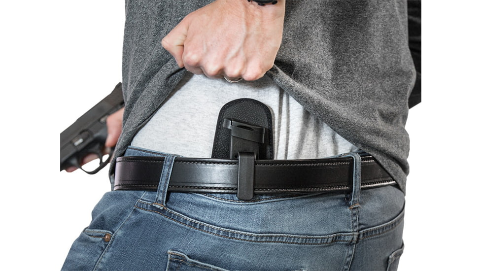 Alien Gear Holsters Single Mag Carrier, 9 mm/.40 Smith &amp; Wesson, Double Stack, Black, CMCS-4-D