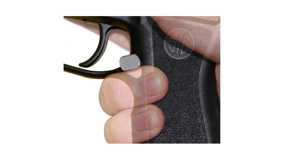 Align Tactical SIG Sauer P320 Offset Extended Magazine Release, Left-Handed, Black, 112223