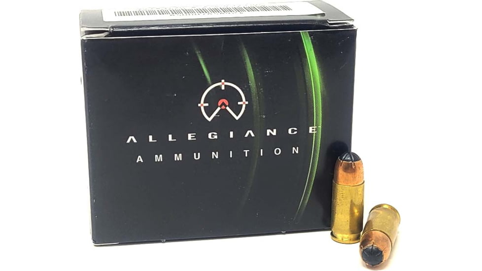 Allegiance Ammunition SilentStrike 9mm Luger 140 Grain Hollow Point Frangible Brass Cased Pistol Ammo, 20 Rounds, 9MMSS-L-140-20