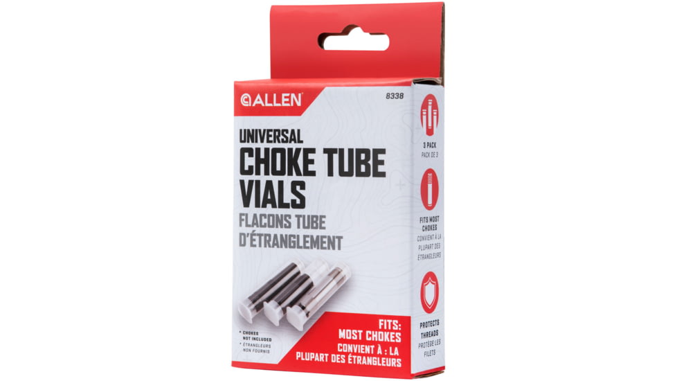 Allen 12 Gauge Choke Tube Vials, PVC, 3 Per Pack, 8338