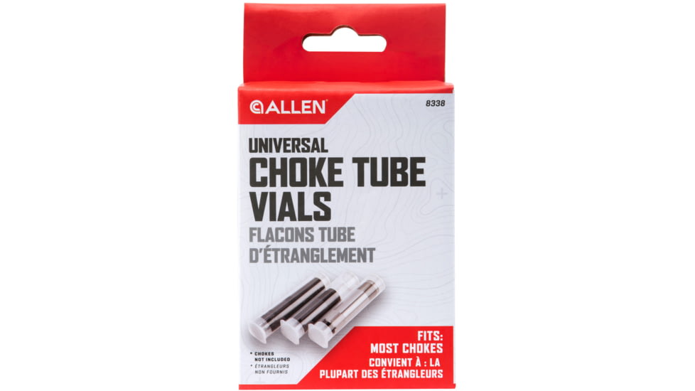 Allen 12 Gauge Choke Tube Vials, PVC, 3 Per Pack, 8338