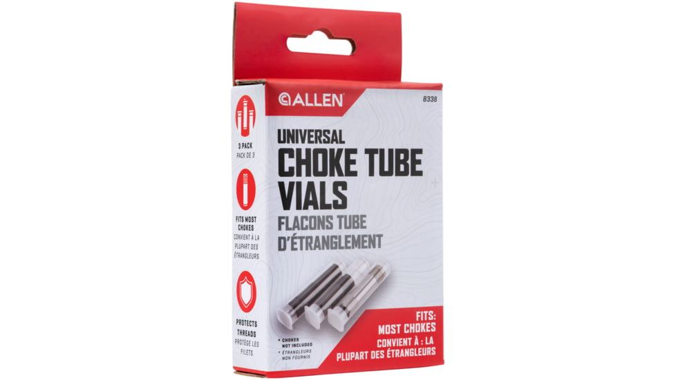 Allen 12 Gauge Choke Tube Vials, PVC, 3 Per Pack, 8338