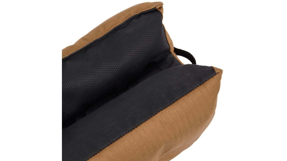 Allen X-Focus Prefilled Bench Polyester Shooting Rest/Bag, Adjustable Strap, Tacky Grip Bottom, 8.2 lbs, Coyote/Black, 18412