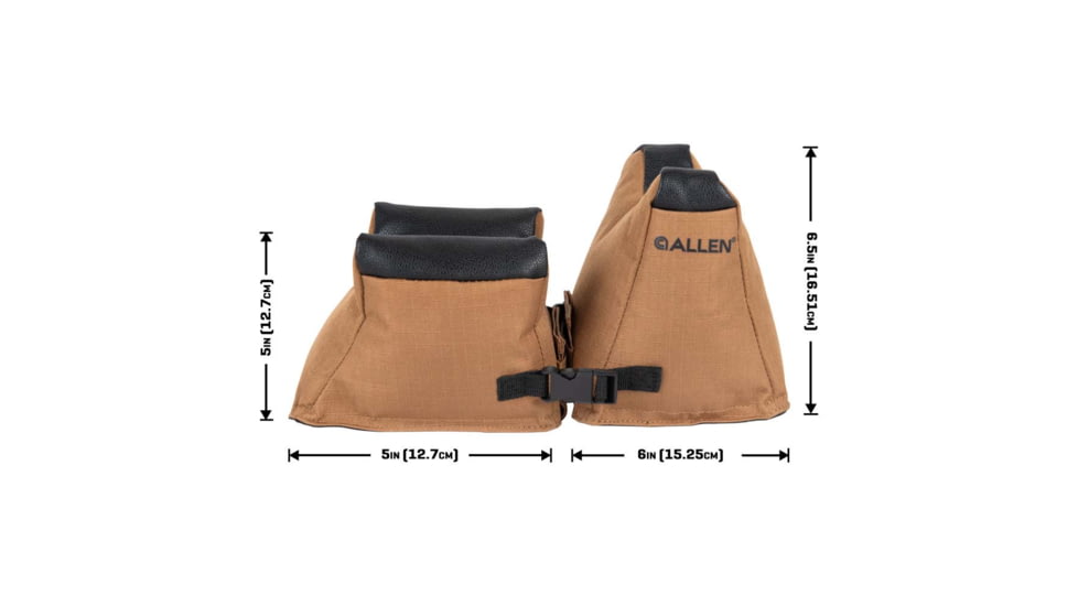ALLEN 18419 FRONT/REAR SHOOTING BAG COMBO UNFILLED