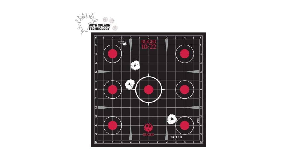 ALLEN 28001 RUGER SPLASH ADHESIVE TARGET KIT 10/22
