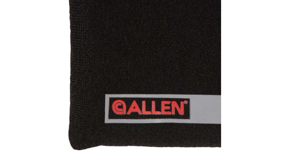 Allen 3628 Pistol Pouch Made Of Black Polyester With Lockable Zippers, ID Label