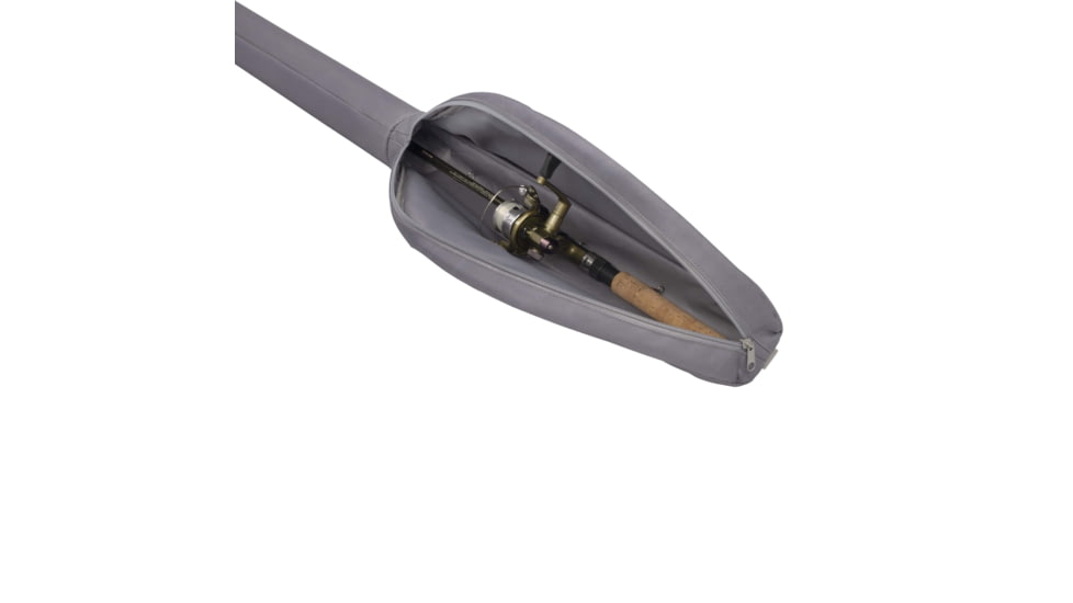 Allen 45in Riprap Spin Fishing Rod Case, Fits 2-Piece, 6 to 7-Foot Fishing Rods, Gray/Lime, 6363