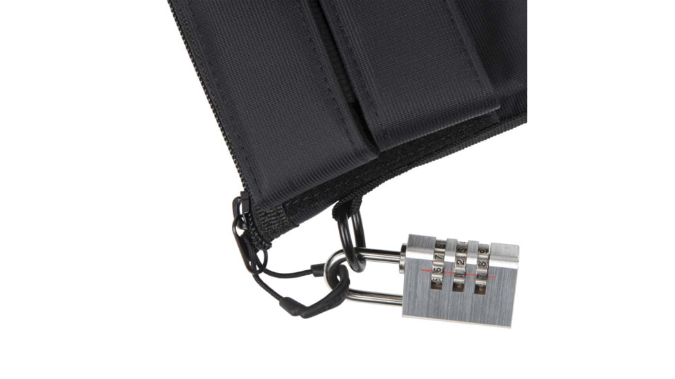 ALLEN 78-7 PISTOL CASE W/MAG POUCH COMPACT BLK