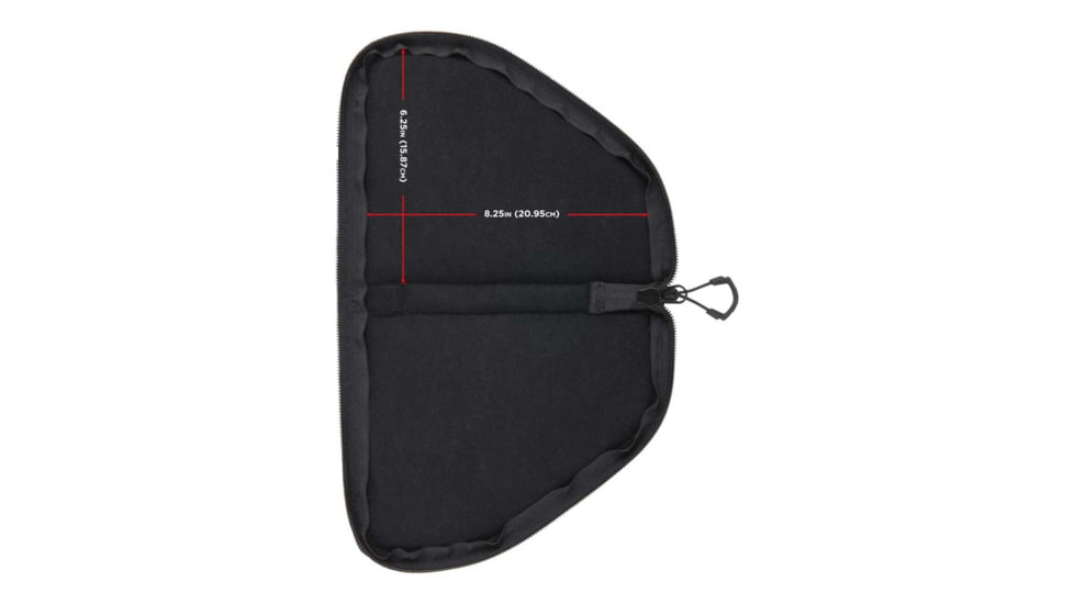 ALLEN 78-7 PISTOL CASE W/MAG POUCH COMPACT BLK