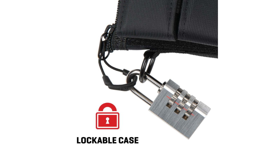 ALLEN 78-7 PISTOL CASE W/MAG POUCH COMPACT BLK