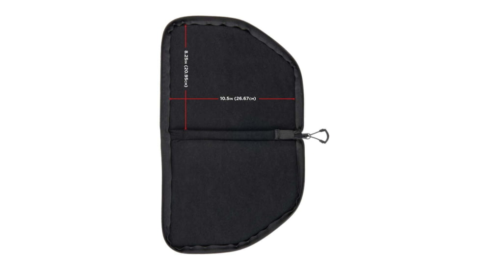 ALLEN 78-9 PISTOL CASE W/MAG POUCH FULLSIZE BLK