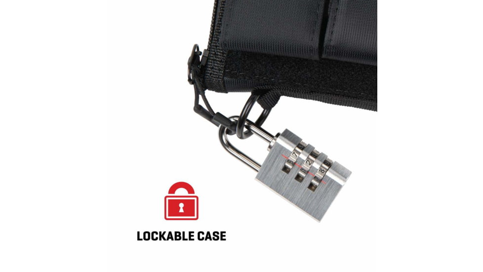 ALLEN 78-9 PISTOL CASE W/MAG POUCH FULLSIZE BLK