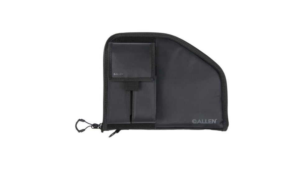 ALLEN 78-9 PISTOL CASE W/MAG POUCH FULLSIZE BLK