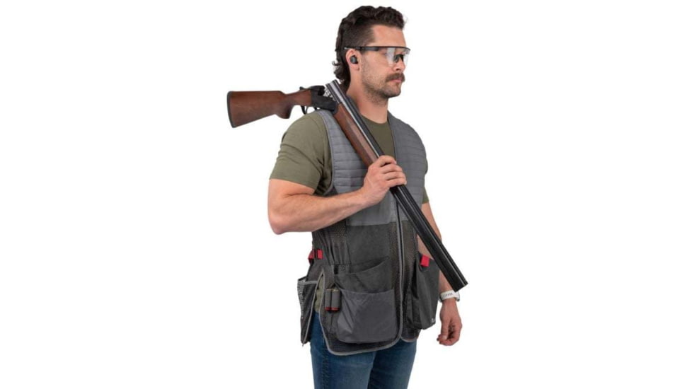 Allen 7910 Competitor Shooting Vest, M/L, Gray