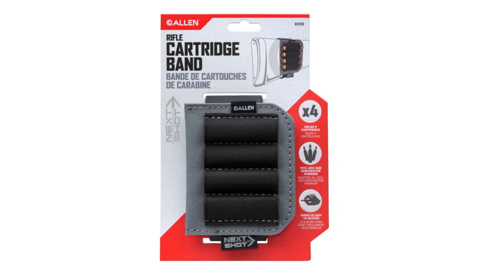 Allen 8208 Next Shot Carrier Black Silicone Band Multi-Caliber Capacity 4 Cartr