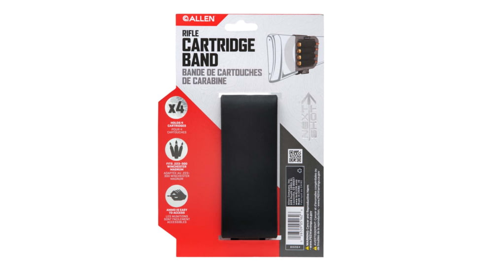 Allen 8208 Next Shot Carrier Black Silicone Band Multi-Caliber Capacity 4 Cartr