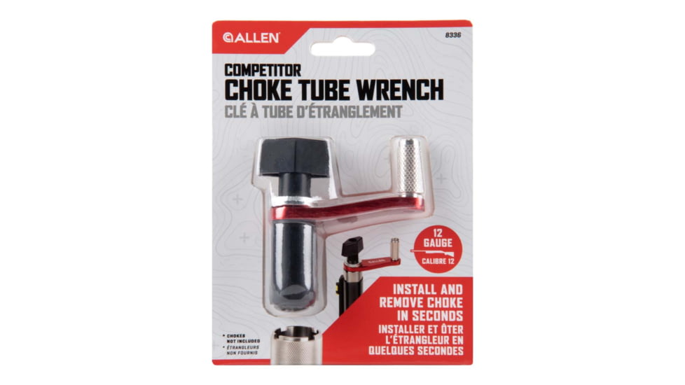 Allen 8336 Competitor Choke Tube Wrench Black With Red, Silver Accents Steel For