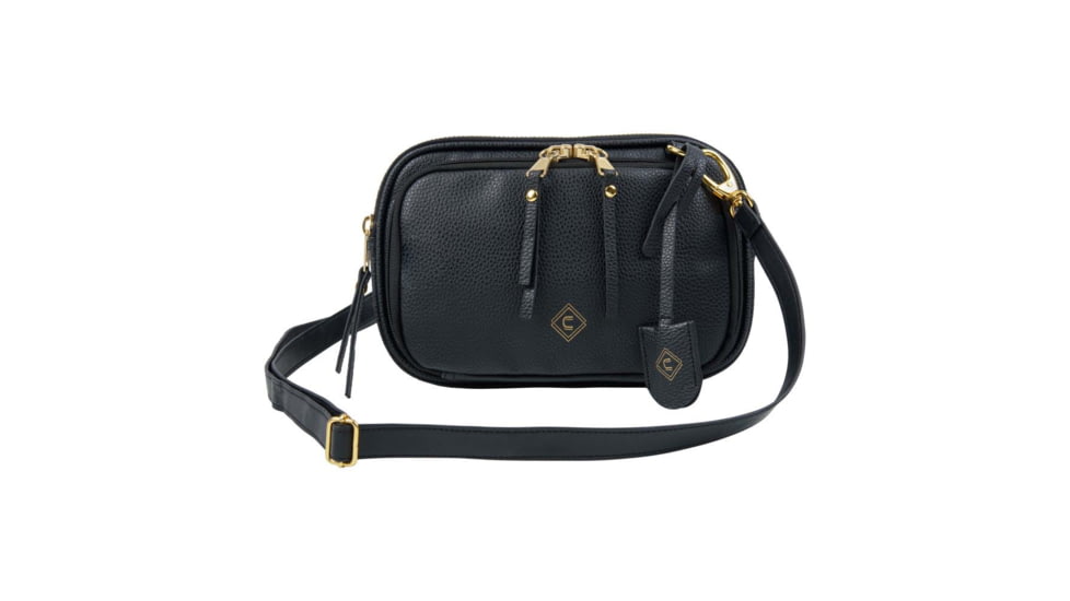 Allen Girls With Guns Concealed Casual Tomboy Clutch Purse, Lockable, 10x6.5x2in, Key Fob, Adjustable/Remove Strap, Zippered Pocket, Ambidextrous, Black, 90-91