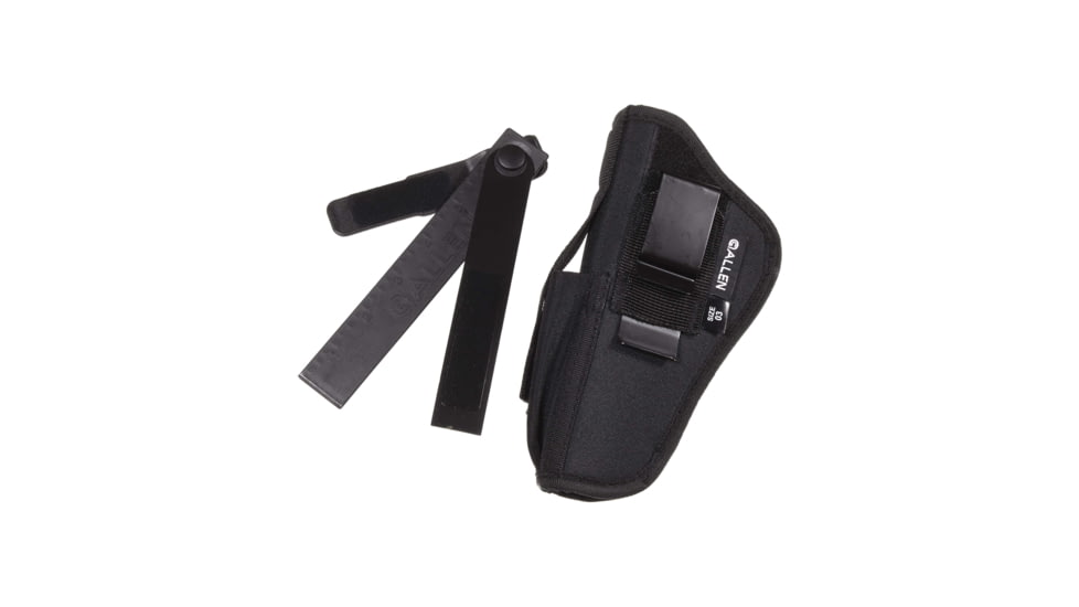 Allen Ambidextrous Hip Holster, Semi Automatic Handgun, 4.5-Inch to 5-Inch, Black, Large, 44503