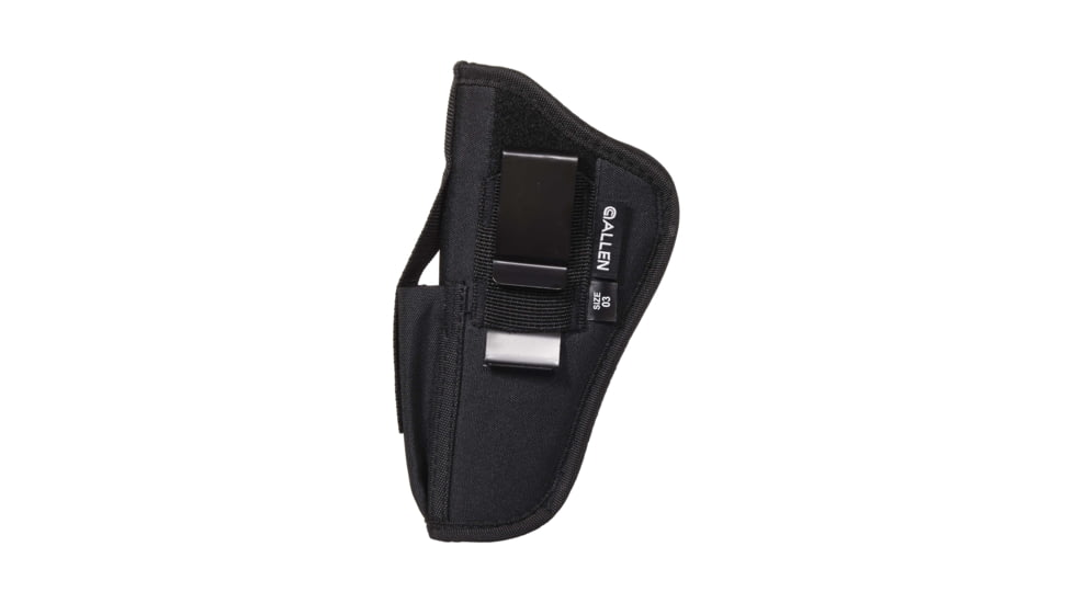 Allen Ambidextrous Hip Holster, Semi Automatic Handgun, 4.5-Inch to 5-Inch, Black, Large, 44503