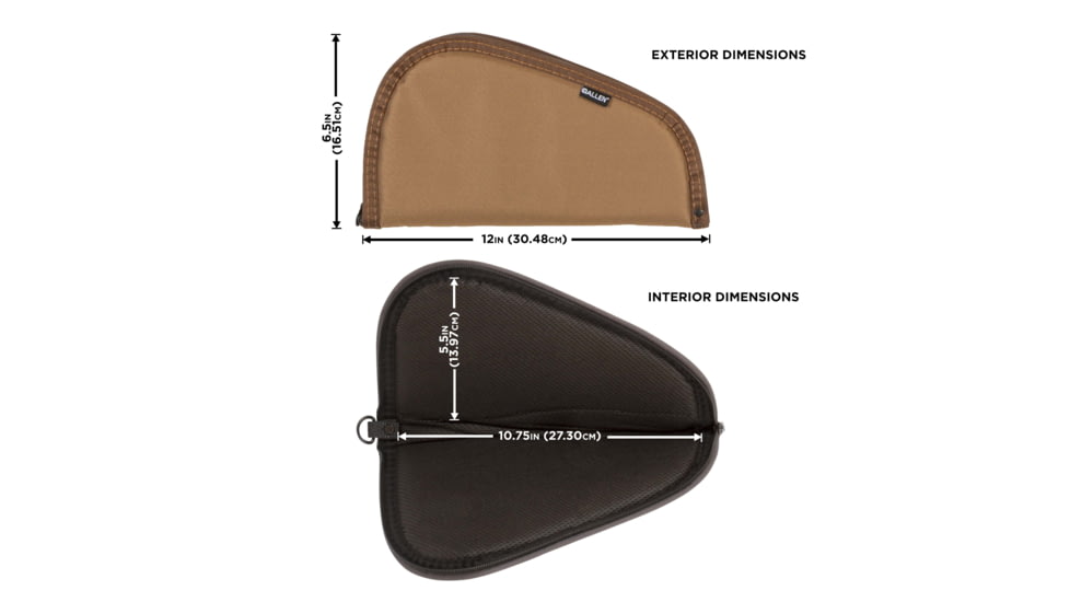 Allen Assorted Earth Tones Handgun Case, Earth Tone, 11in, 72-11