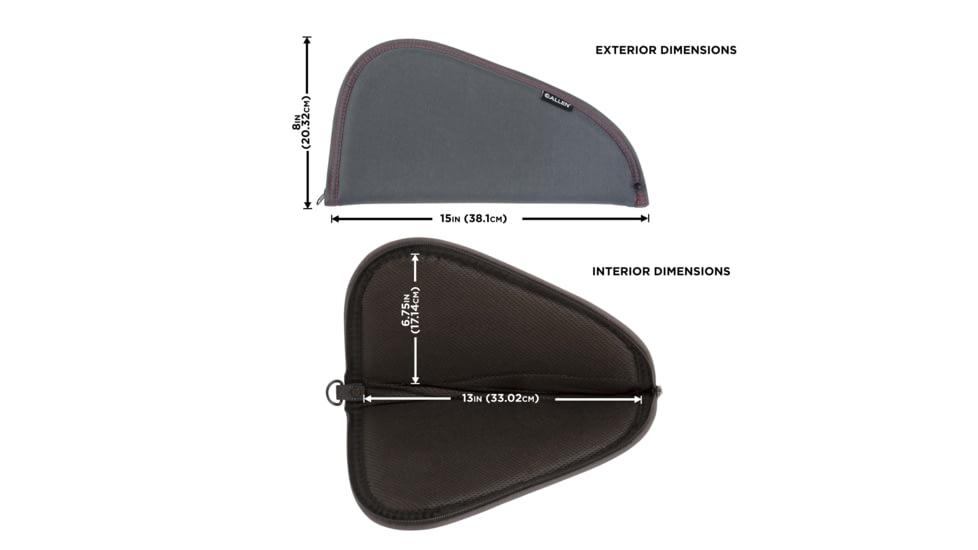 Allen Assorted Earth Tones Handgun Case, Earth Tone, 13in, 72-13