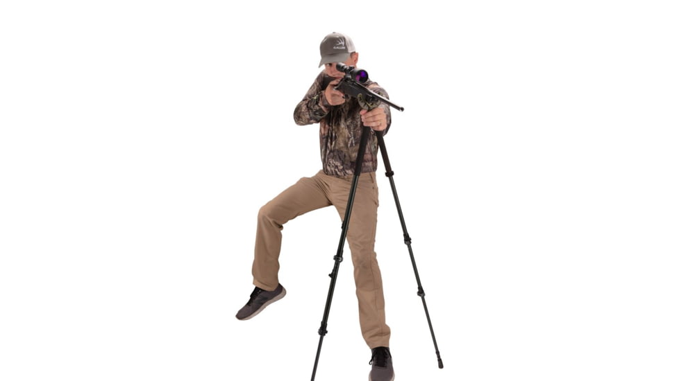 Allen Axial Shooting Stick- Tri/Bi/Monopod 61-Inch, Black, 61in, 21412