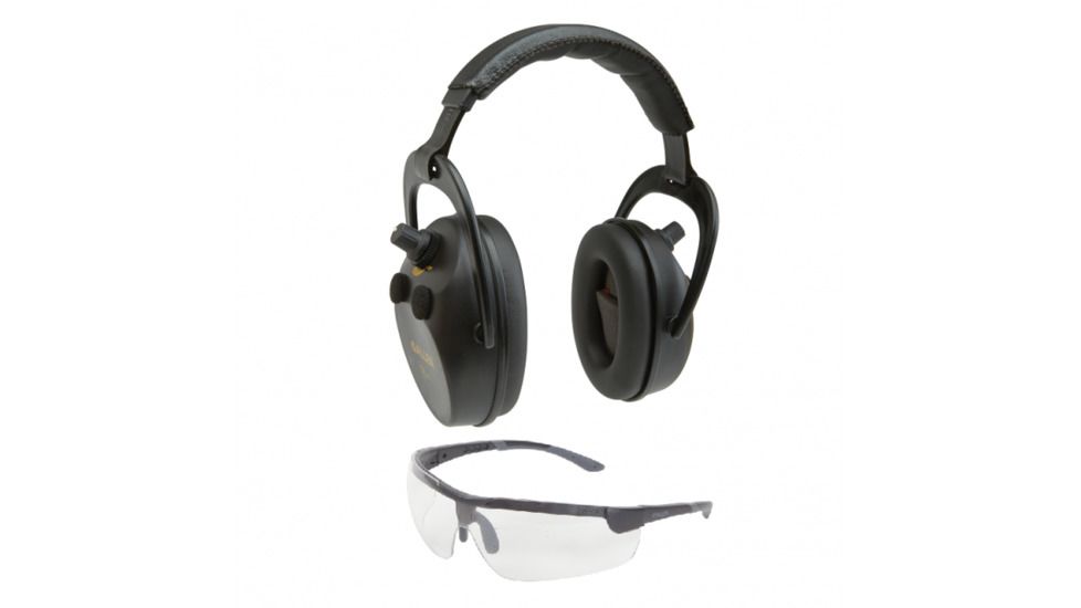 Allen Axion Ballistic Muff and Glasses Combo, Black, 2335