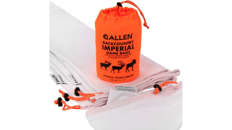 Allen BackCountry Imperial Elk Game Bag Set, Orange, Polyester, 4 Bags, 6590