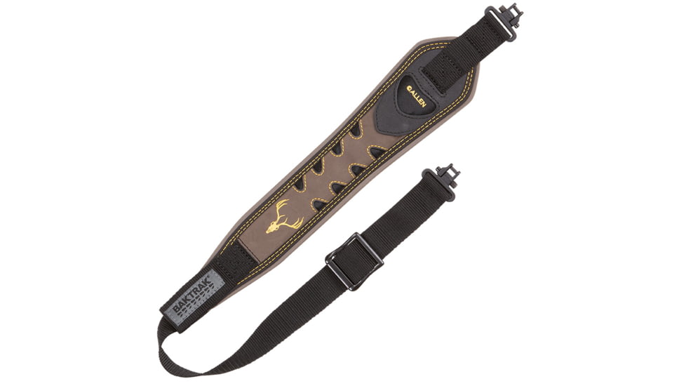 Allen Ridgeway Nubuck Leather Rifle Sling with BakTrak Technology, Brown, 8359