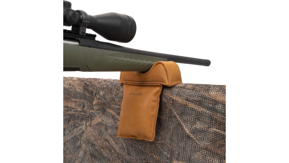 Allen Boulder Leather Window Mount Filled Shooting Rest, Light Brown, OSFM, 15124